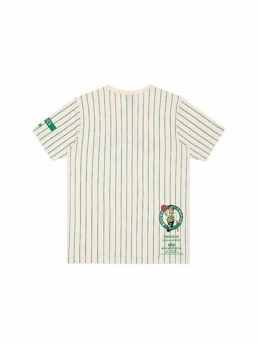 Nba Alpha Industries Nba X Alpha X New Era - Hoodies, Tees, & Shorts | Boston Celtics X Alpha X New Era Tee White