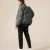Women Alpha Industries Outerwear | Ma-1 Quilted Bomber Jacket Gunmetal
