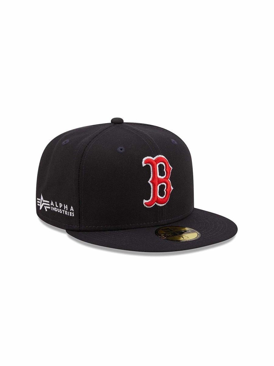 Mlb Alpha Industries Mlb X Alpha X New Era - Caps | Boston Red Sox X Alpha X New Era 59Fifty Fitted Cap Navy