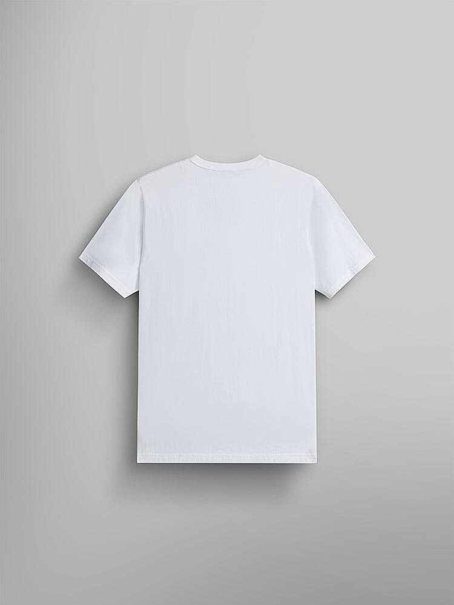 Men Alpha Industries T-Shirts | Alpha Leopard Tee White