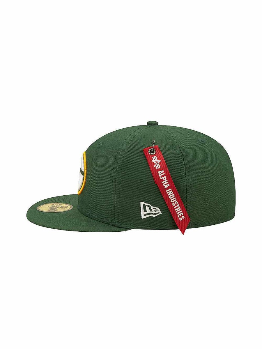 Nfl Alpha Industries Nfl X Alpha X New Era - Caps | Green Bay Packers X Alpha X New Era 59Fifty Fitted Cap Dark Green