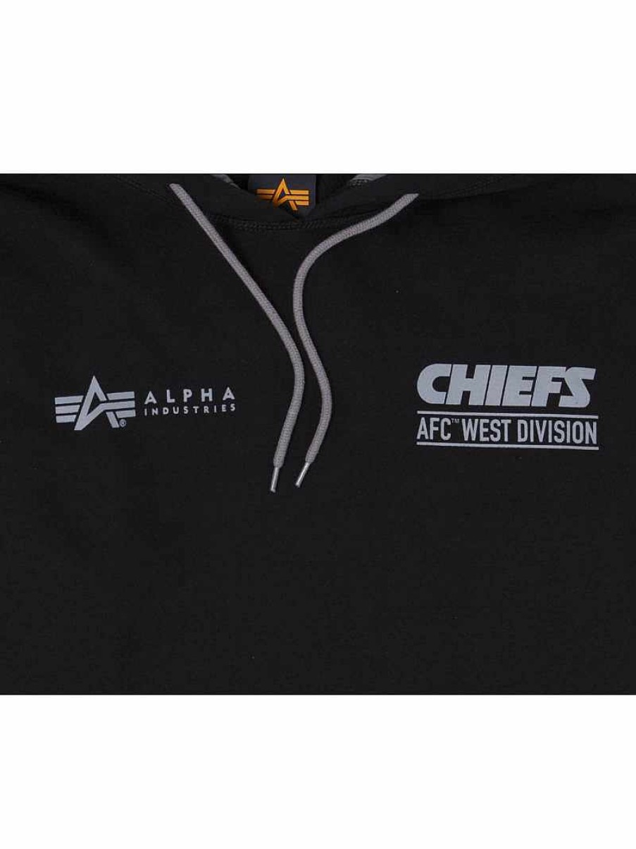 Nfl Alpha Industries Nfl X Alpha X New Era - Hoodies | Kansas City Chiefs X Alpha X New Era Hoodie Black