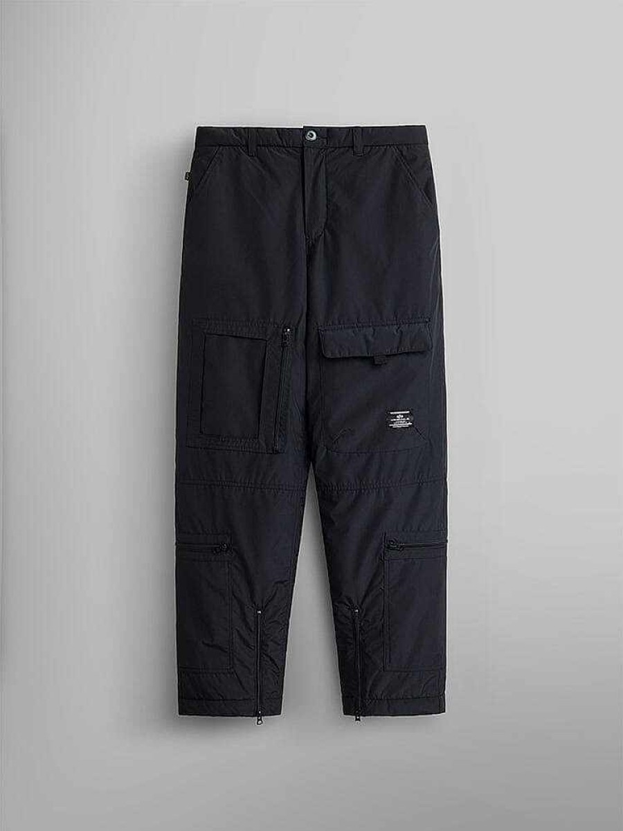 Men Alpha Industries Pants + Shorts | Raf Groundcrew Mod Pant Black