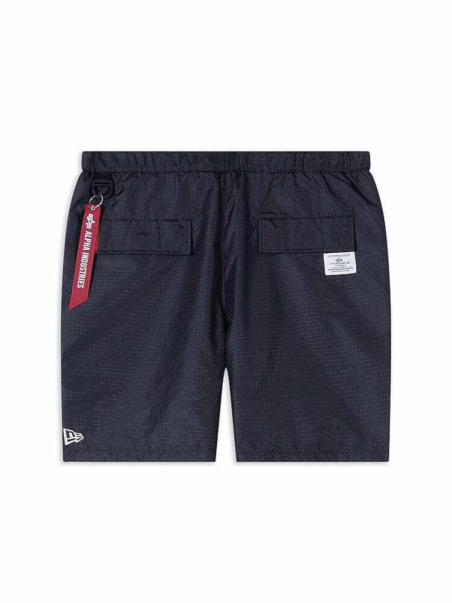 Mlb Alpha Industries Mlb X Alpha X New Era - Hoodies, Tees, & Shorts | San Diego Padres X Alpha X New Era Nylon Shorts Black