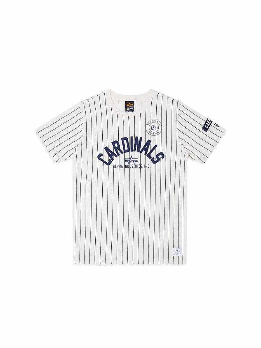 Mlb Alpha Industries Mlb X Alpha X New Era - Hoodies, Tees, & Shorts | St. Louis Cardinals X Alpha X New Era Tee White