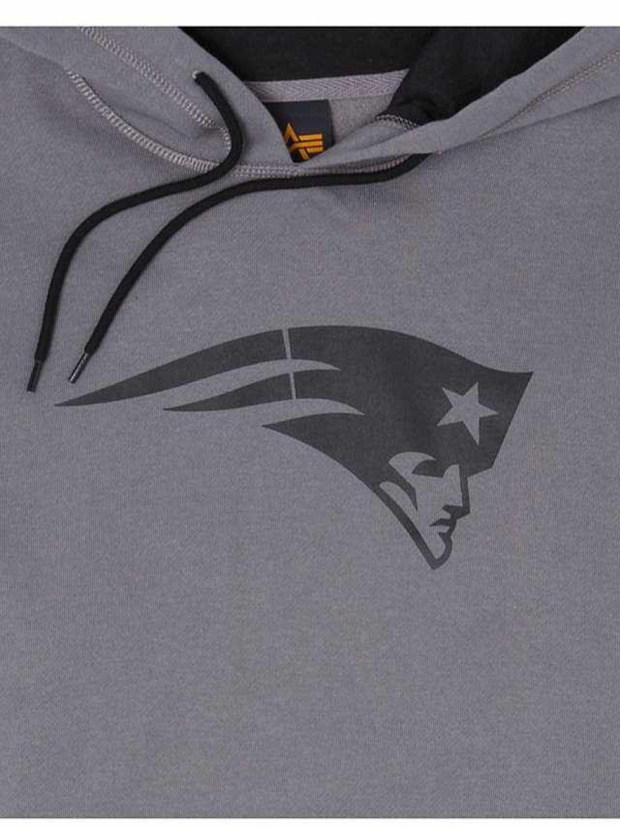 Nfl Alpha Industries Nfl X Alpha X New Era - Hoodies | New England Patriots X Alpha X New Era Hoodie Gray