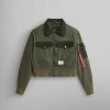 Women Alpha Industries Outerwear | Cropped Bomber Jacket W Og