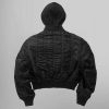 Women Alpha Industries Outerwear | Alpha X Mademe Hooded Ruched Ma-1 Bomber Jacket
