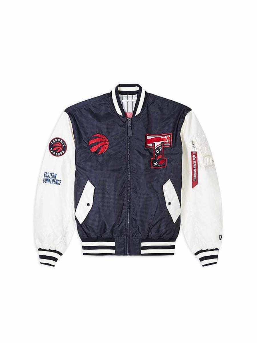Nba Alpha Industries Nba X Alpha X New Era - Bomber Jackets | Toronto Raptors X Alpha X New Era L-2B Bomber Jacket Black