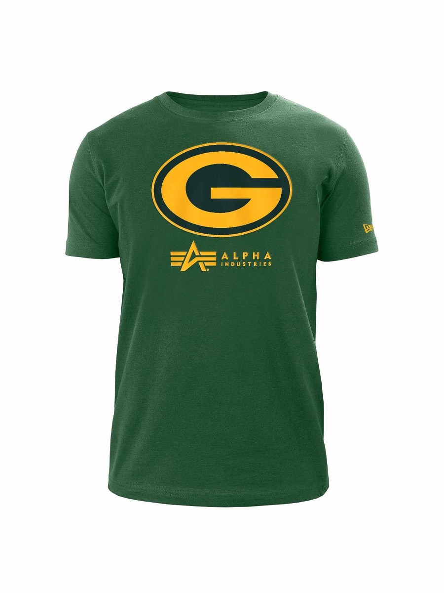 Nfl Alpha Industries Nfl X Alpha X New Era - Tees | Bay Packers X Alpha X New Era T-Shirt Green