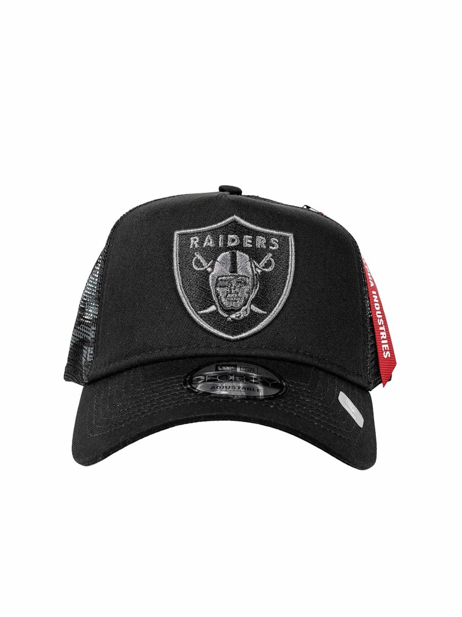 Nfl Alpha Industries Nfl X Alpha X New Era - Caps | Las Vegas Raiders X Alpha X New Era 940 Cap Black
