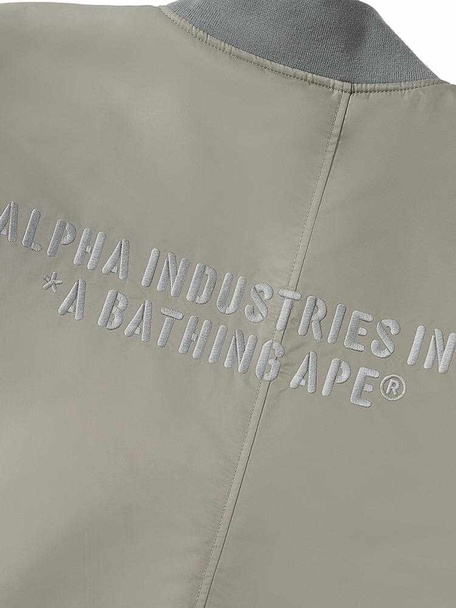 Men Alpha Industries Outerwear | Alpha X Bape Reversible Kimono Jacket