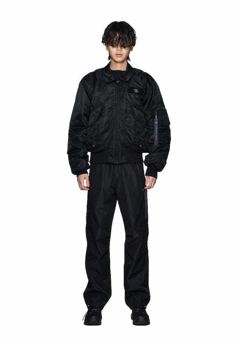 Men Alpha Industries Pants + Shorts | Alpha X San San Gear Windblock Pants Black