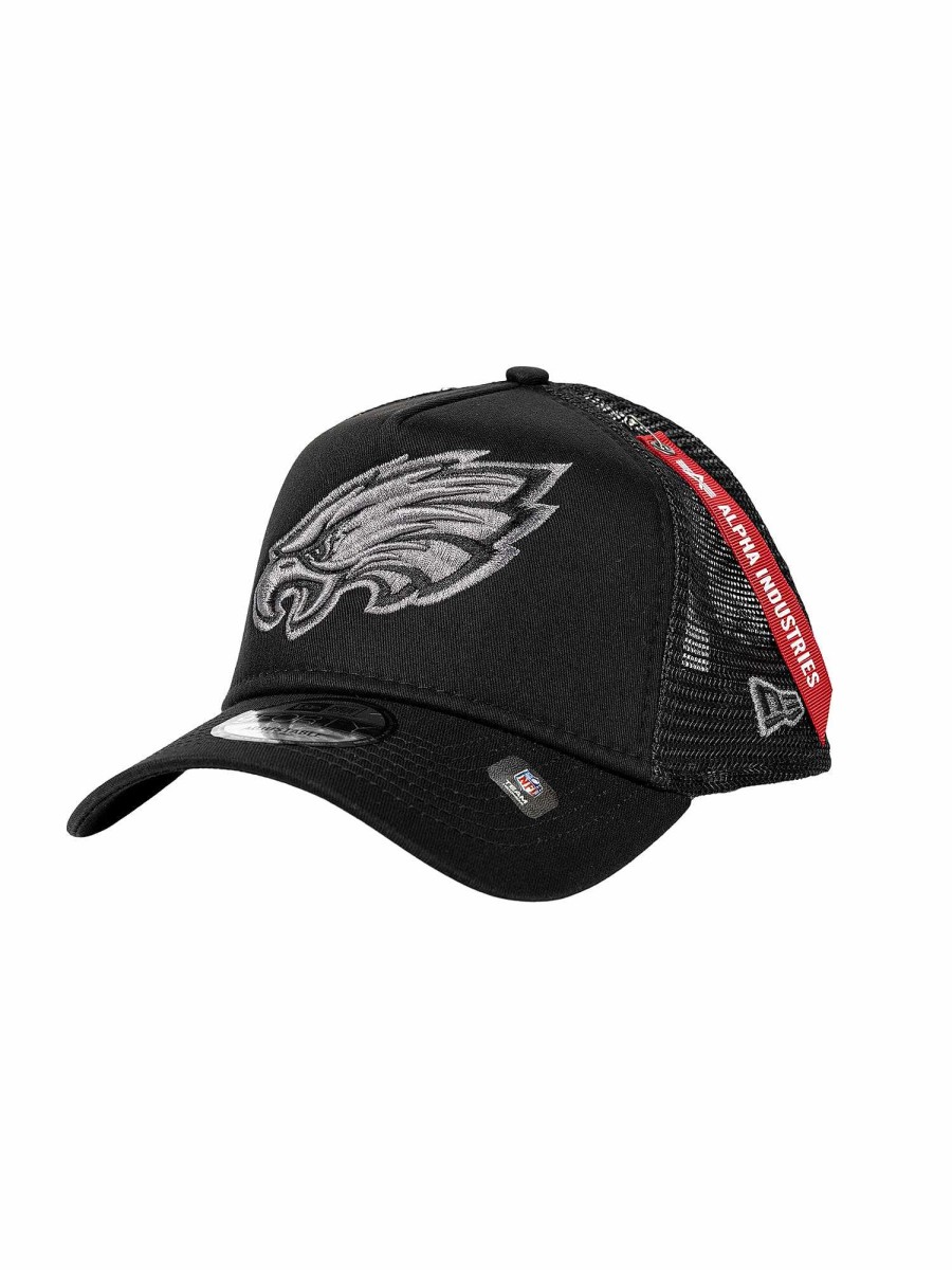 Nfl Alpha Industries Nfl X Alpha X New Era - Caps | Philadelphia Eagles X Alpha X New Era 940 Cap Black