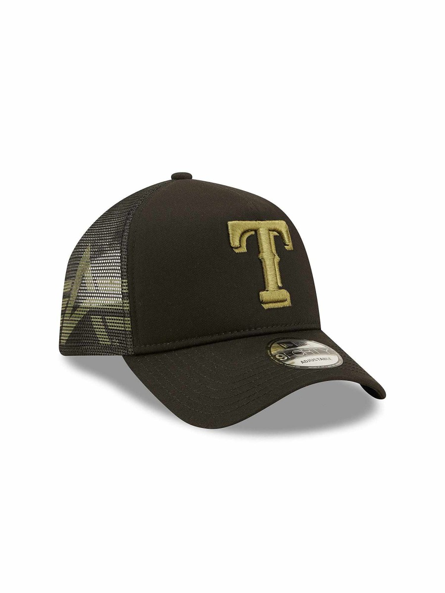 Mlb Alpha Industries Mlb X Alpha X New Era - Caps | Texas Rangers X Alpha X New Era 940 Cap Black