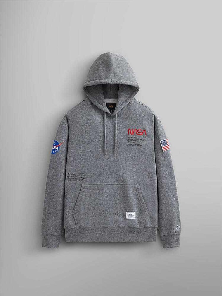Women Alpha Industries Hoodies + Sweatshirts | Nasa Worm Logo Hoodie