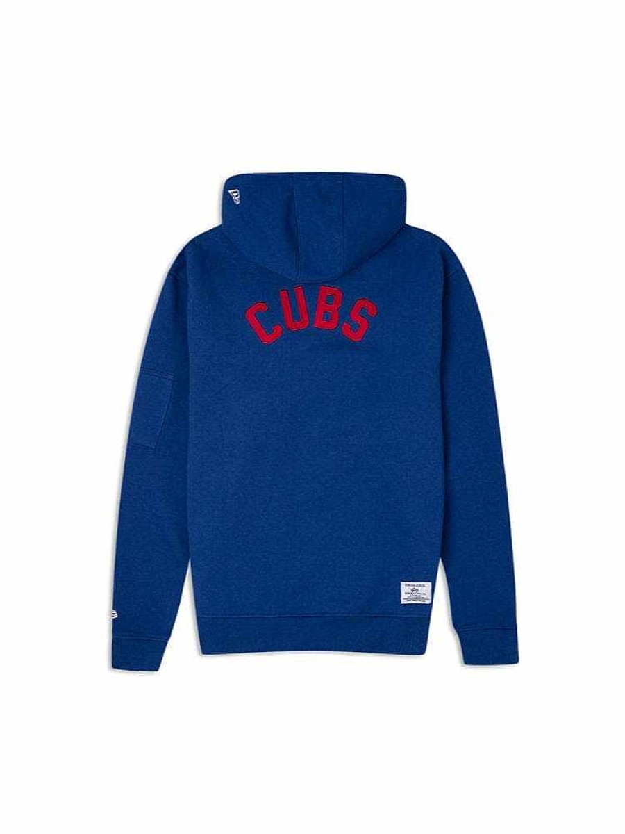 Mlb Alpha Industries Mlb X Alpha X New Era - Hoodies, Tees, & Shorts | Chicago Cubs X Alpha X New Era Hoodie Navy