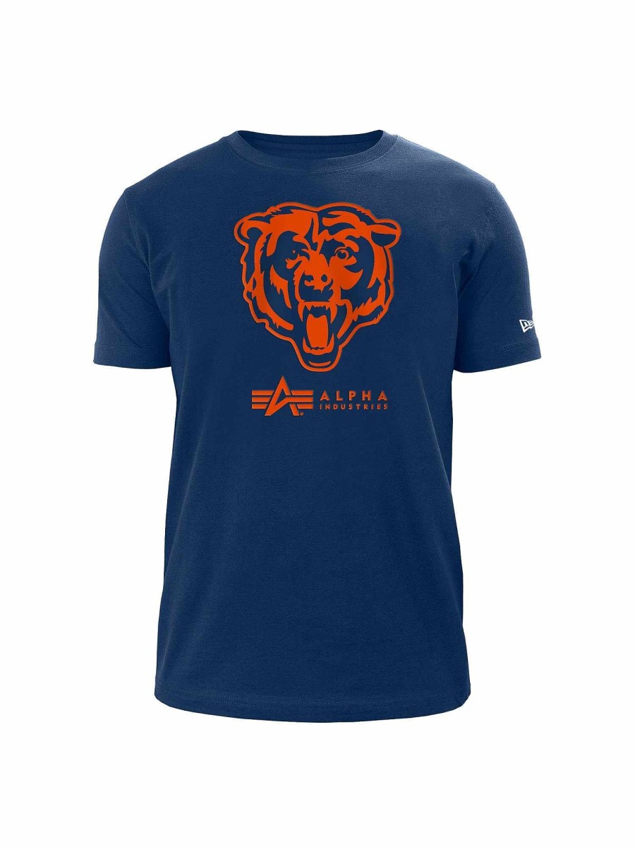 Nfl Alpha Industries Nfl X Alpha X New Era - Tees | Chicago Bears X Alpha X New Era T-Shirt Blue