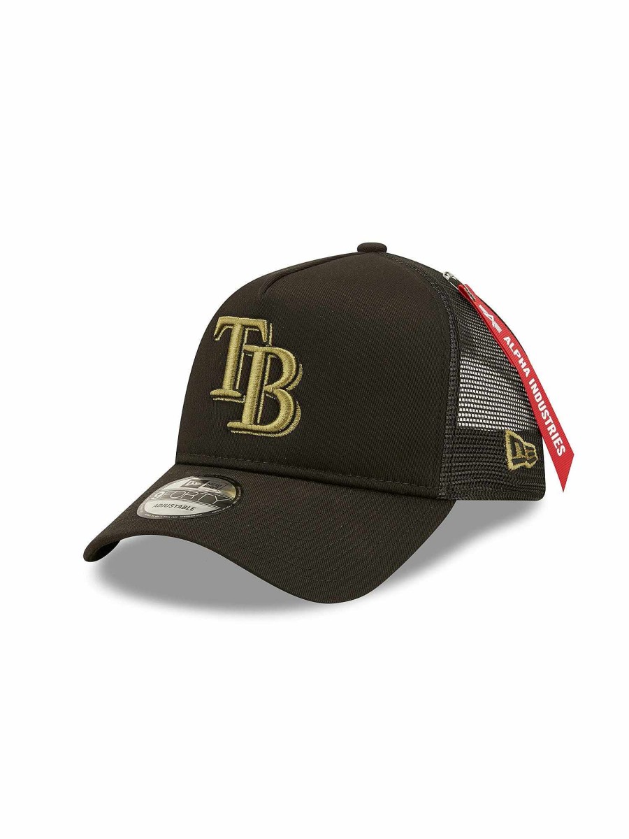 Mlb Alpha Industries Mlb X Alpha X New Era - Caps | Tampa Bay Rays X Alpha X New Era 940 Cap Black