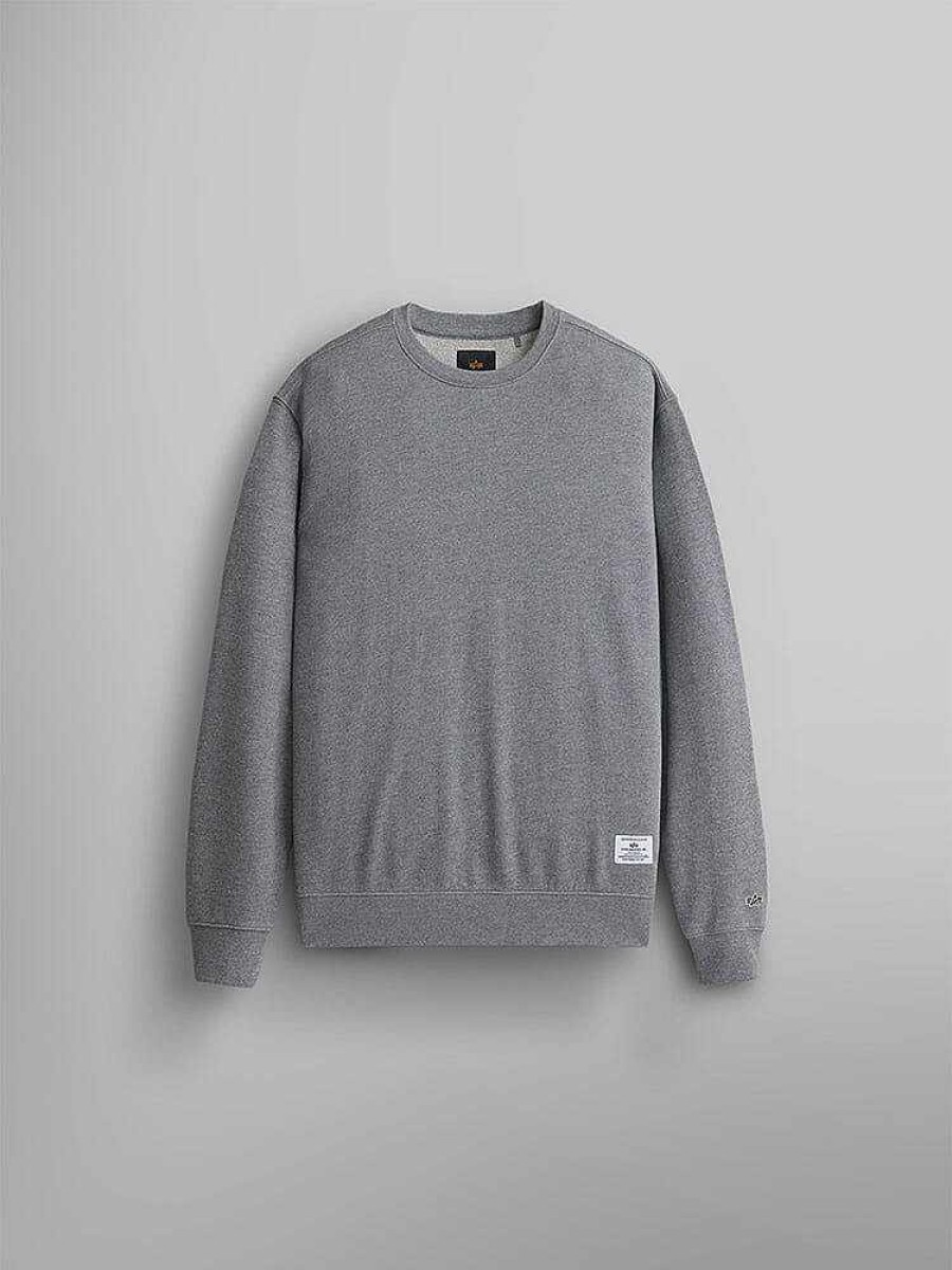 Men Alpha Industries Hoodies + Sweatshirts | Essential French Terry Crewneck