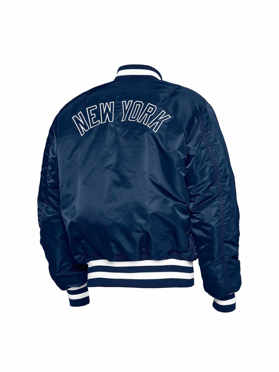 Mlb Alpha Industries Mlb X Alpha X New Era - Bomber Jackets | New York Yankees X Alpha X New Era Ma-1 Bomber Jacket Replica Blue