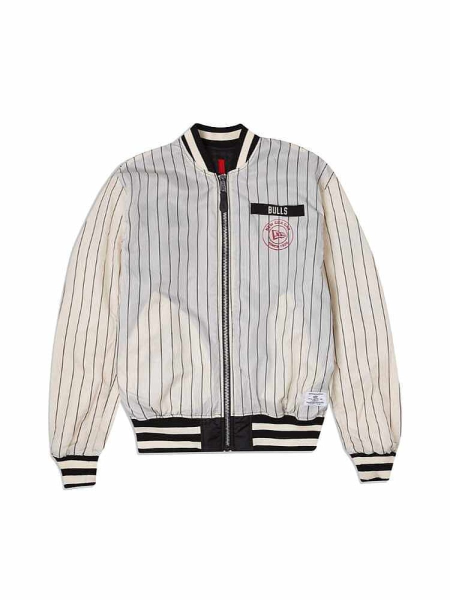 Nba Alpha Industries Nba X Alpha X New Era - Bomber Jackets | Chicago Bulls X Alpha X New Era L-2B Bomber Jacket Black