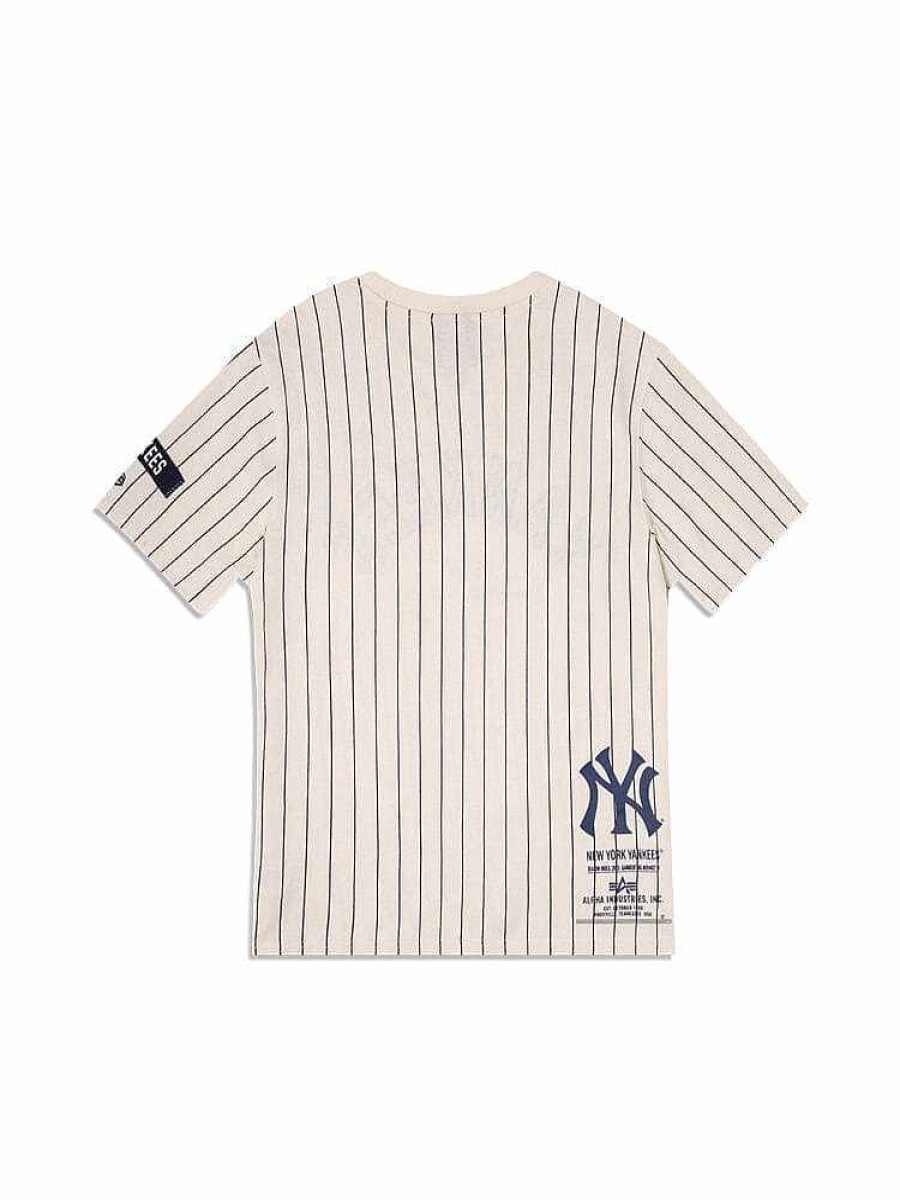 Mlb Alpha Industries Mlb X Alpha X New Era - Hoodies, Tees, & Shorts | New York Yankees X Alpha X New Era Tee White