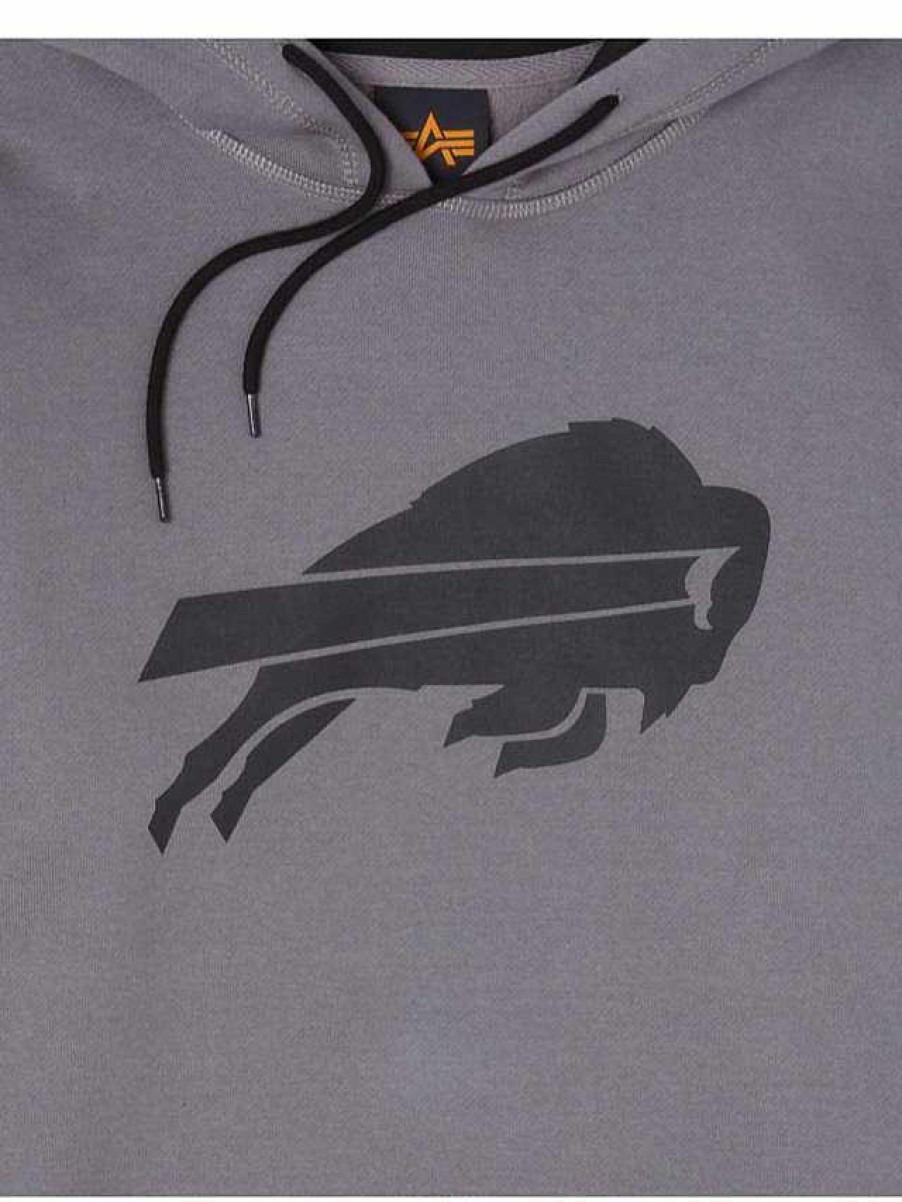 Nfl Alpha Industries Nfl X Alpha X New Era - Hoodies | Buffalo Bills X Alpha X New Era Hoodie Gray
