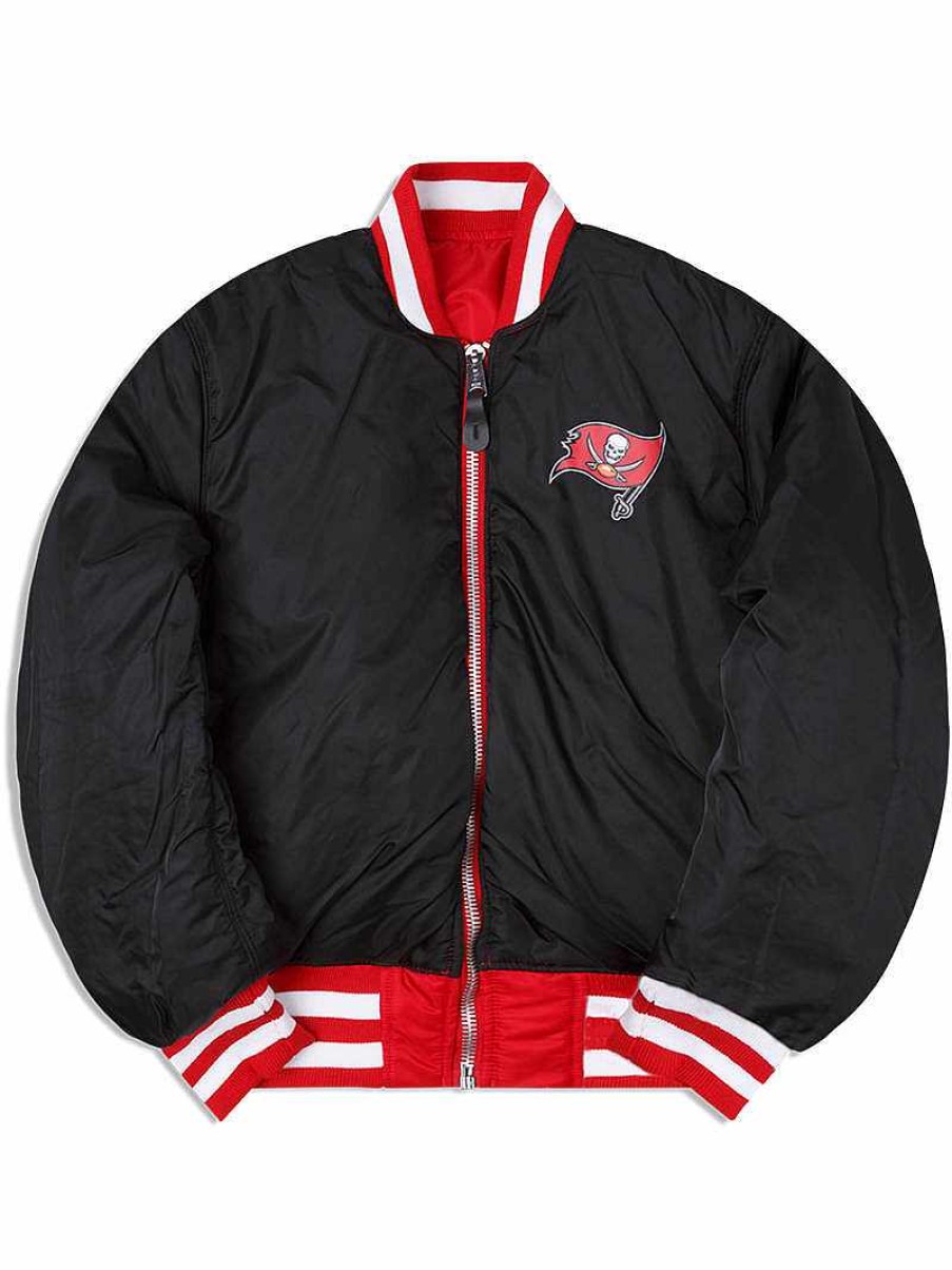 Nfl Alpha Industries Nfl X Alpha X New Era - Bomber Jackets | Tampa Bay Buccaneers X Alpha X New Era Ma-1 Bomber Jacket Speed Red