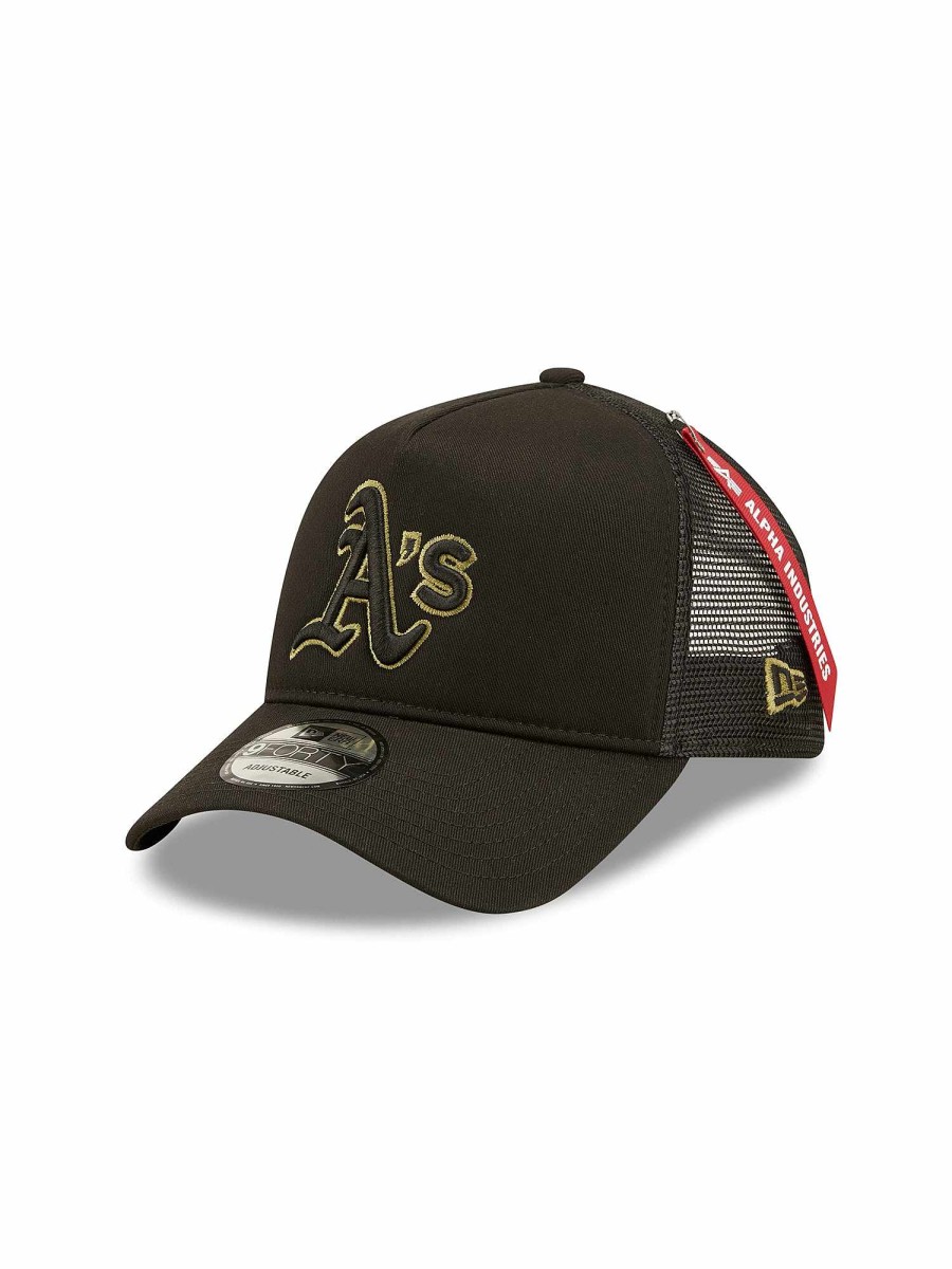 Mlb Alpha Industries Mlb X Alpha X New Era - Caps | Oakland Athletics X Alpha X New Era 940 Cap Black
