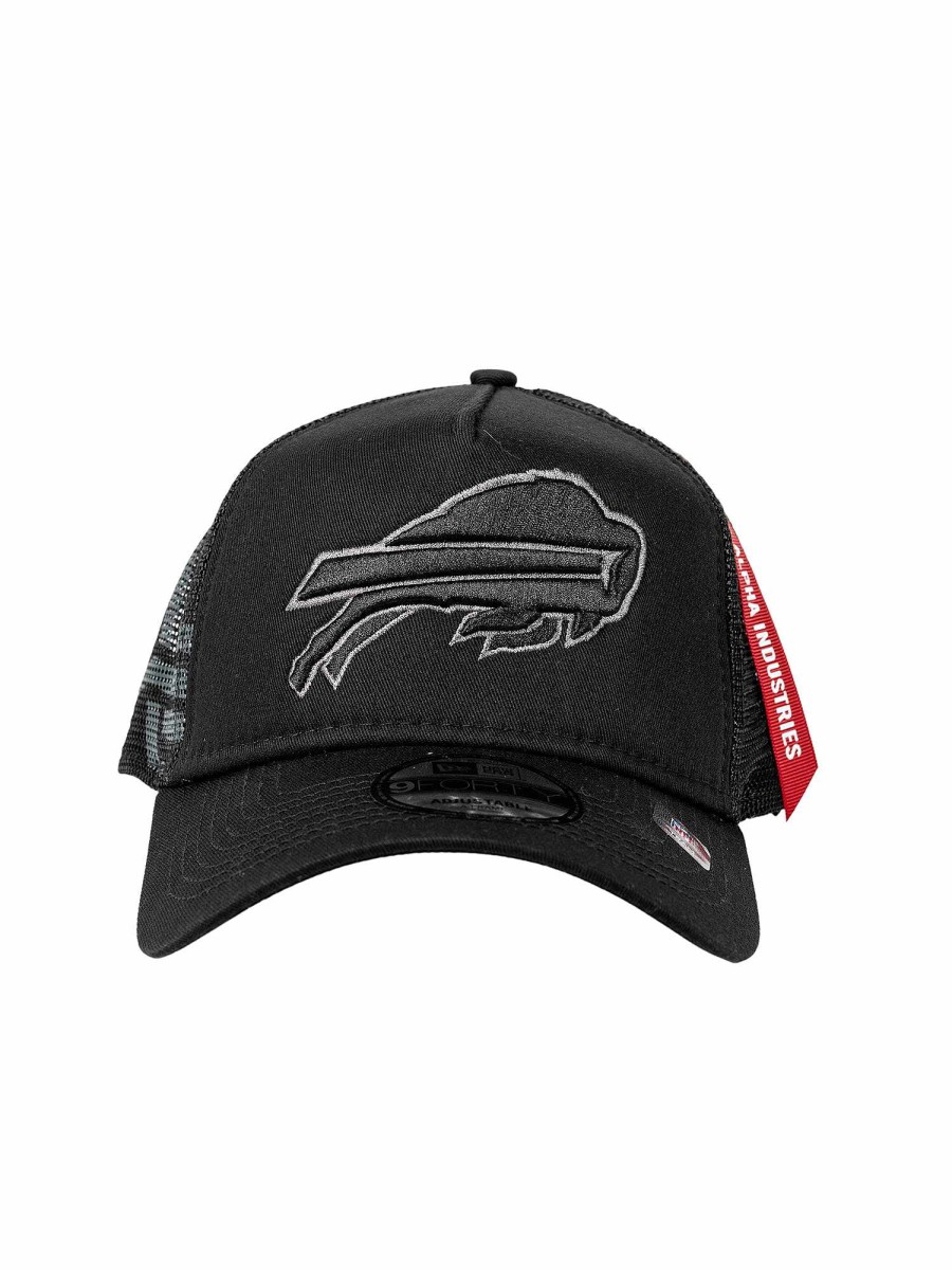 Nfl Alpha Industries Nfl X Alpha X New Era - Caps | Buffalo Bills X Alpha X New Era 940 Cap Black