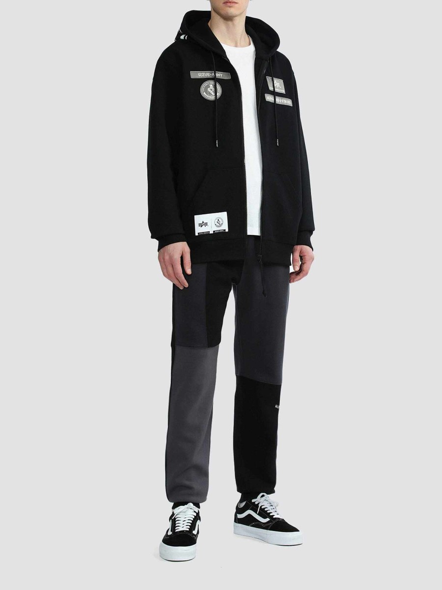 Men Alpha Industries Hoodies + Sweatshirts | Alpha X Izzue Full Zip Jacket Black