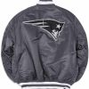 Nfl Alpha Industries Nfl X Alpha X New Era - Bomber Jackets | New England Patriots X Alpha X New Era Ma-1 Bomber Jacket Gunmetal