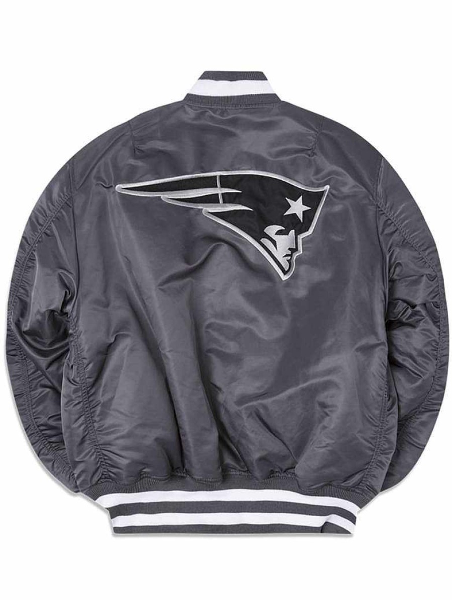 Nfl Alpha Industries Nfl X Alpha X New Era - Bomber Jackets | New England Patriots X Alpha X New Era Ma-1 Bomber Jacket Gunmetal