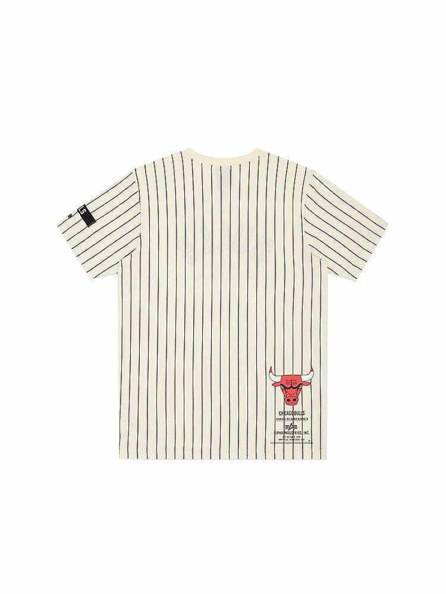 Nba Alpha Industries Nba X Alpha X New Era - Hoodies, Tees, & Shorts | Chicago Bulls X Alpha X New Era Tee White