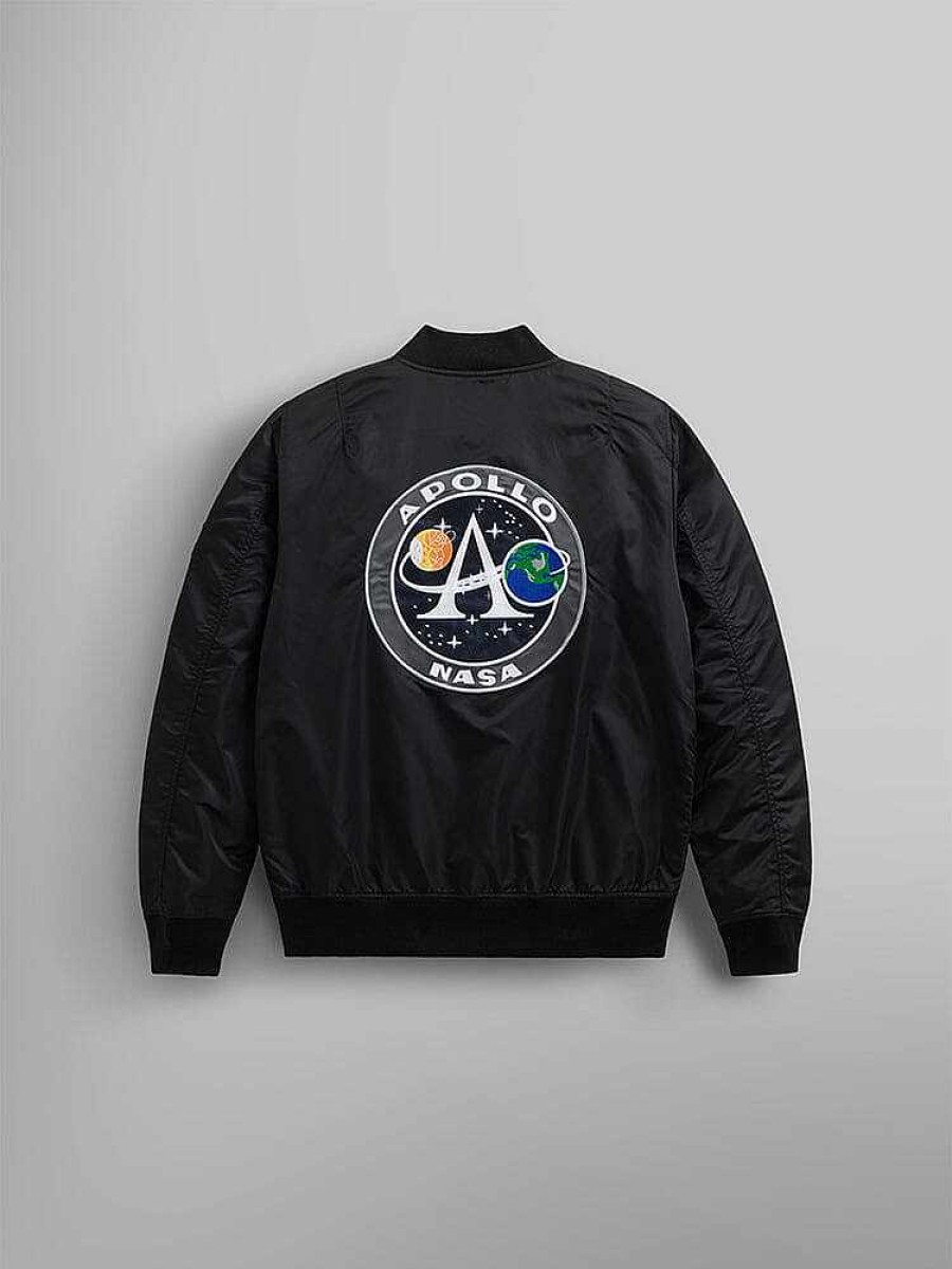 Men Alpha Industries Outerwear | L-2B Apollo Gen Ii Bomber Jacket Black