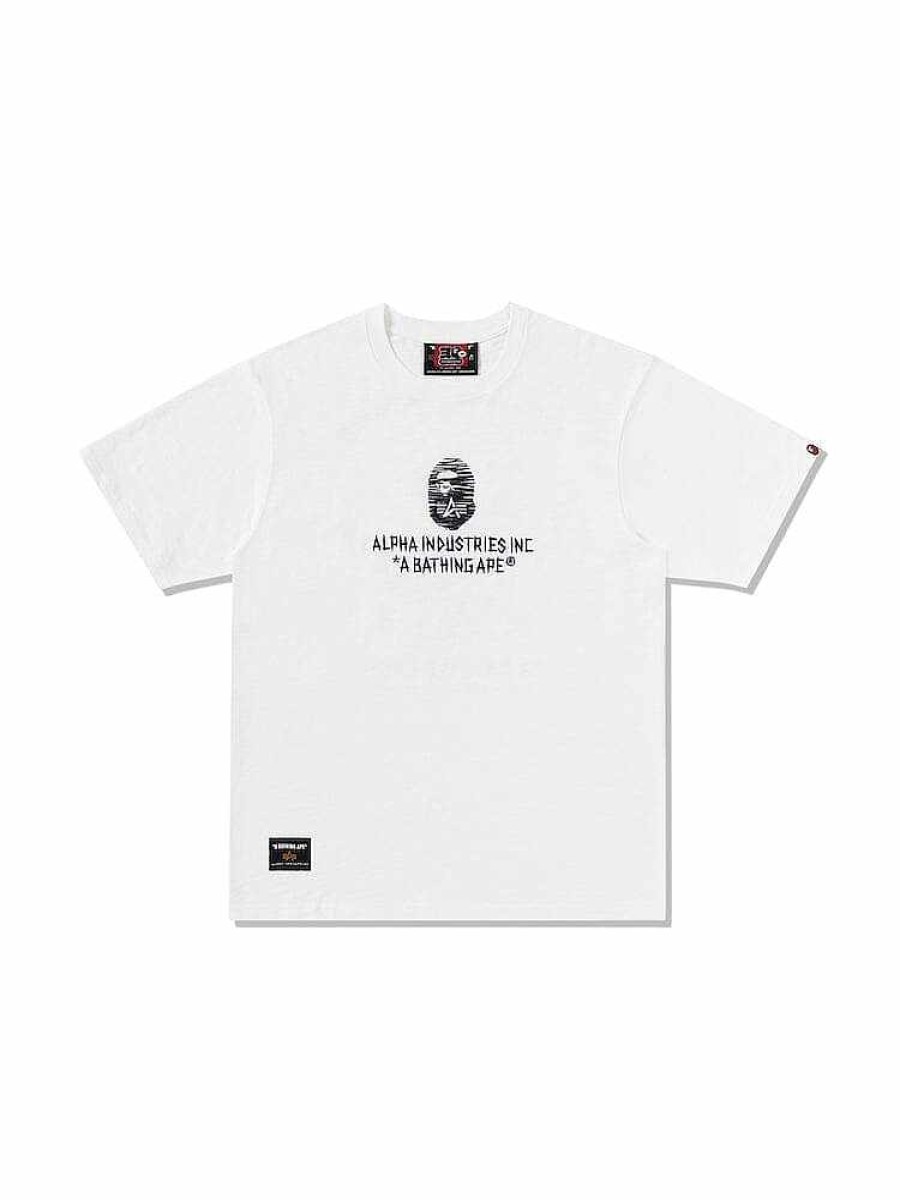 Men Alpha Industries T-Shirts | Alpha X Bape Tee