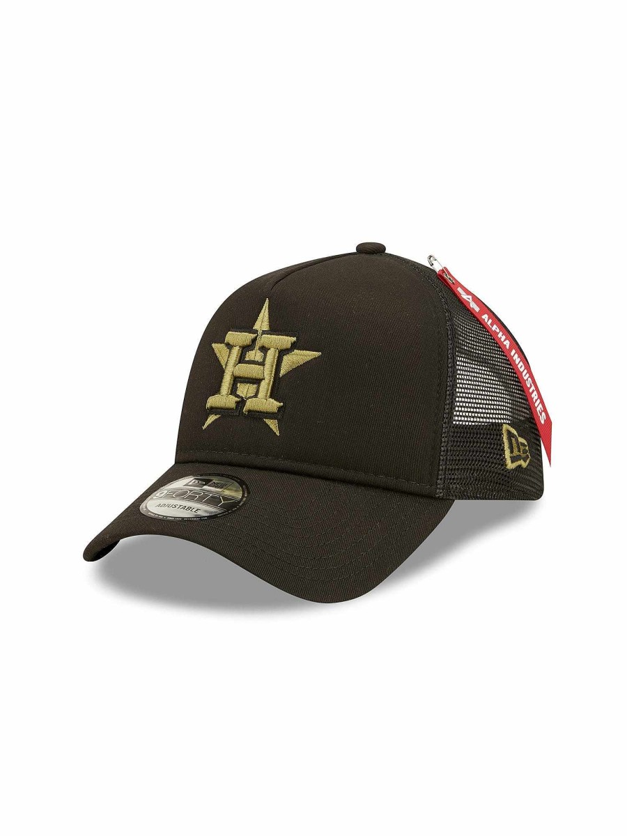 Mlb Alpha Industries Mlb X Alpha X New Era - Caps | Houston Astros X Alpha X New Era 940 Cap Black