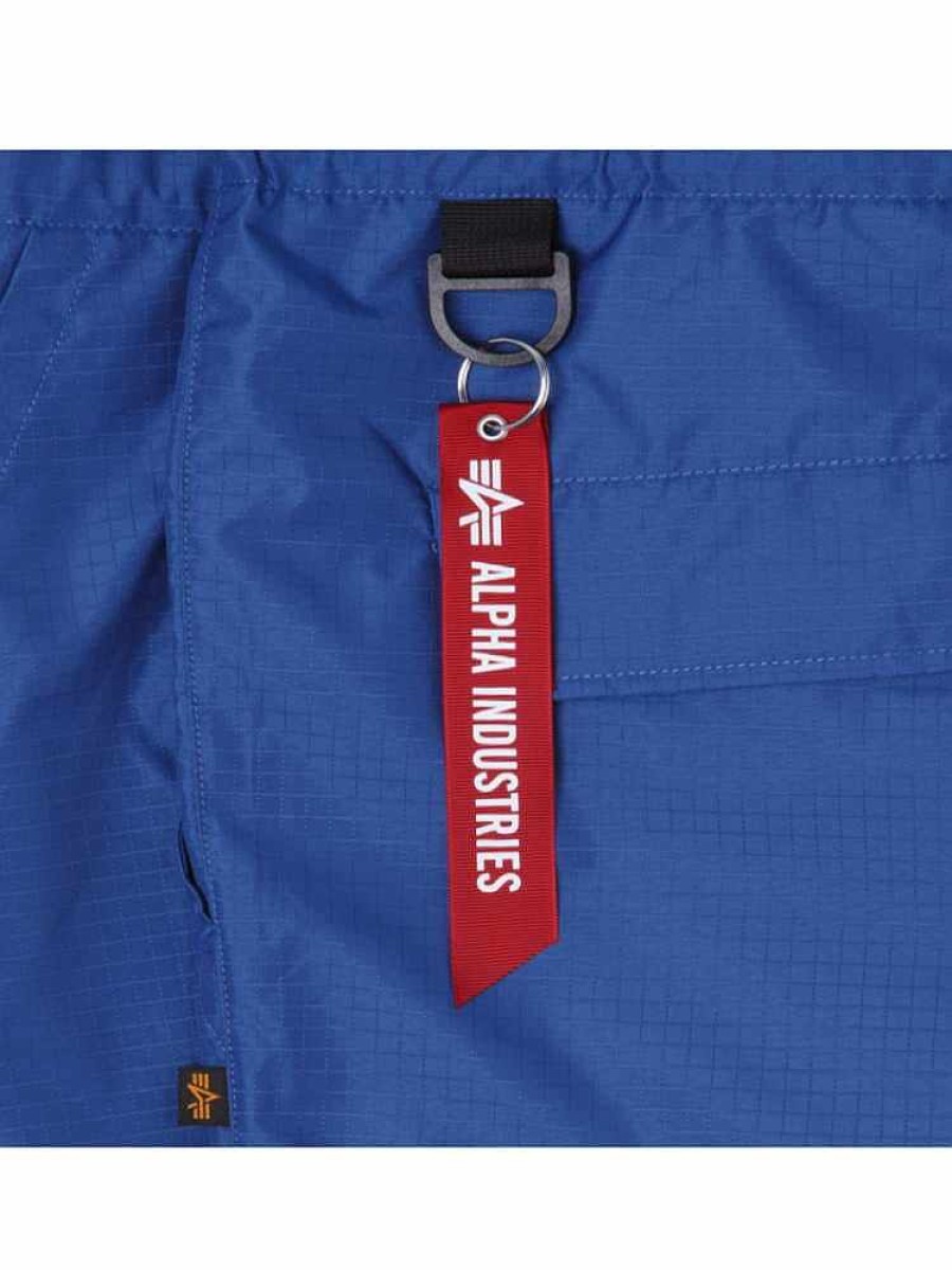 Nba Alpha Industries Nba X Alpha X New Era - Hoodies, Tees, & Shorts | New York Knicks X Alpha X New Era Nylon Shorts Blue