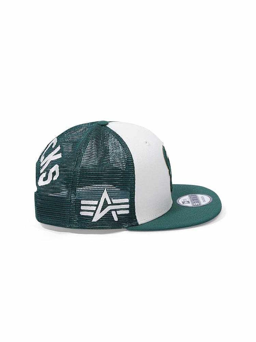 Nba Alpha Industries Nba X Alpha X New Era - Hats | Milwaukee Bucks X Alpha X New Era 950 Cap Dark Green
