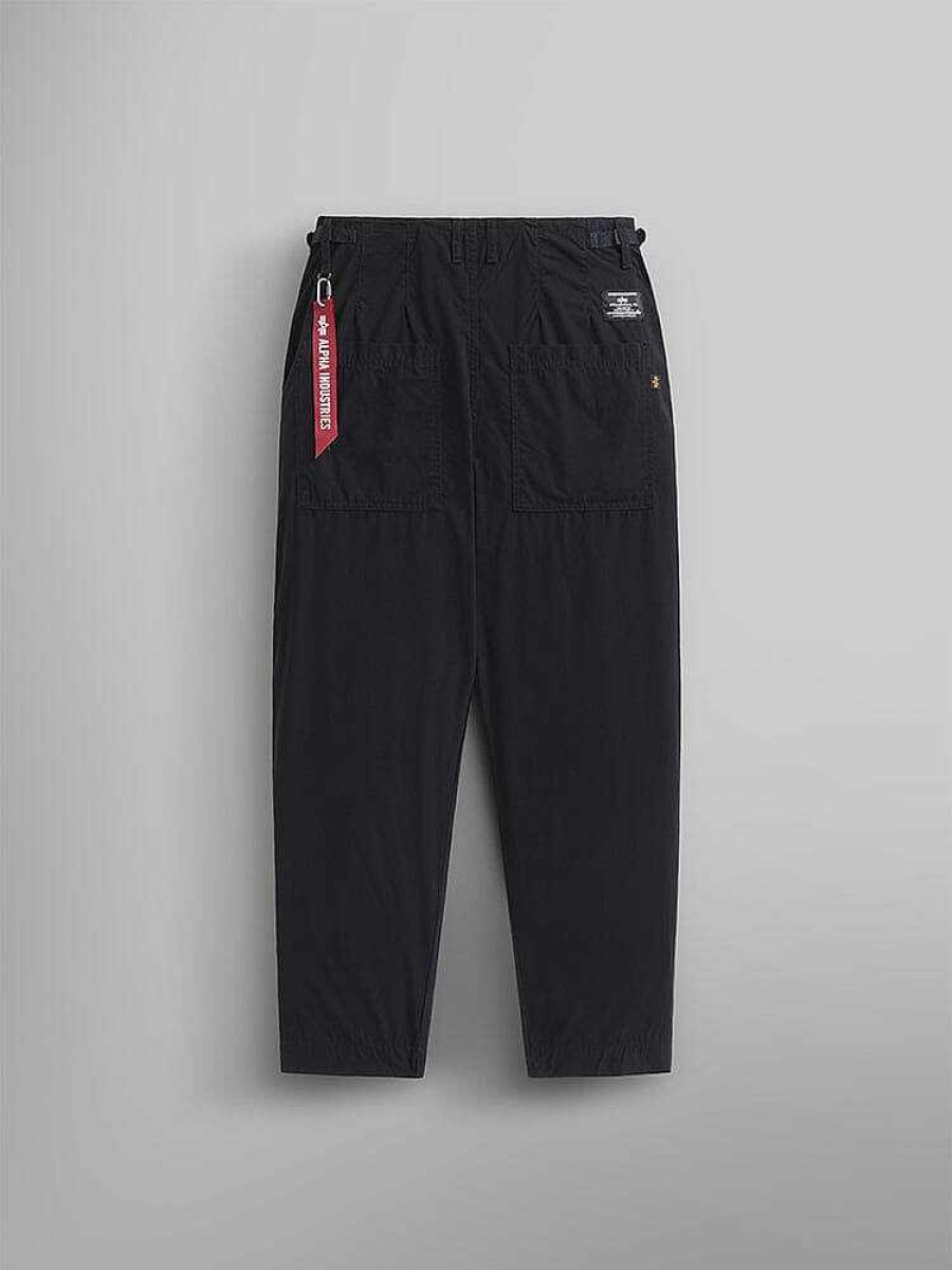 Women Alpha Industries Pants | Barrel Leg Pant W Black