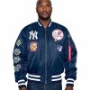 Mlb Alpha Industries Mlb X Alpha X New Era - Bomber Jackets | New York Yankees X Alpha X New Era Ma-1 Bomber Jacket Replica Blue