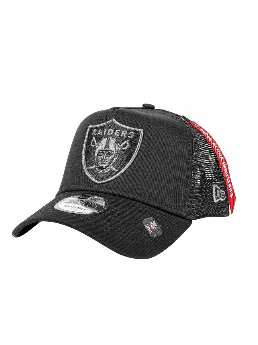 Nfl Alpha Industries Nfl X Alpha X New Era - Caps | Las Vegas Raiders X Alpha X New Era 940 Cap Black