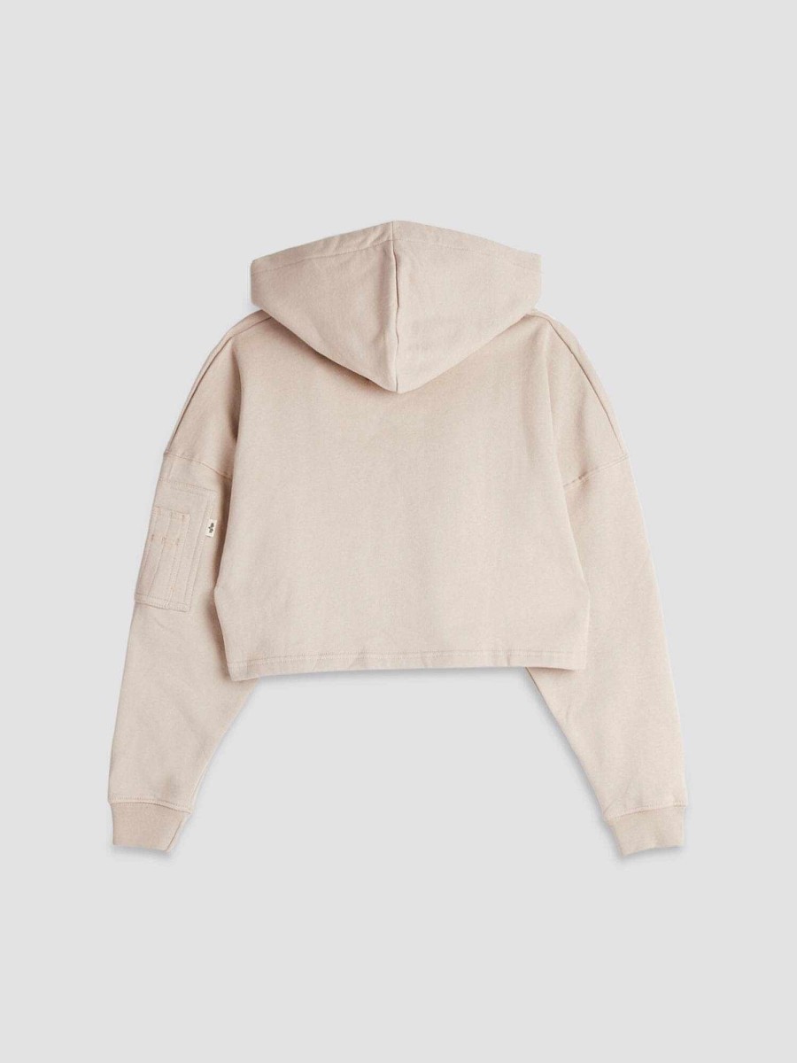 Women Alpha Industries Hoodies + Sweatshirts | Organics Cropped Hoodie W