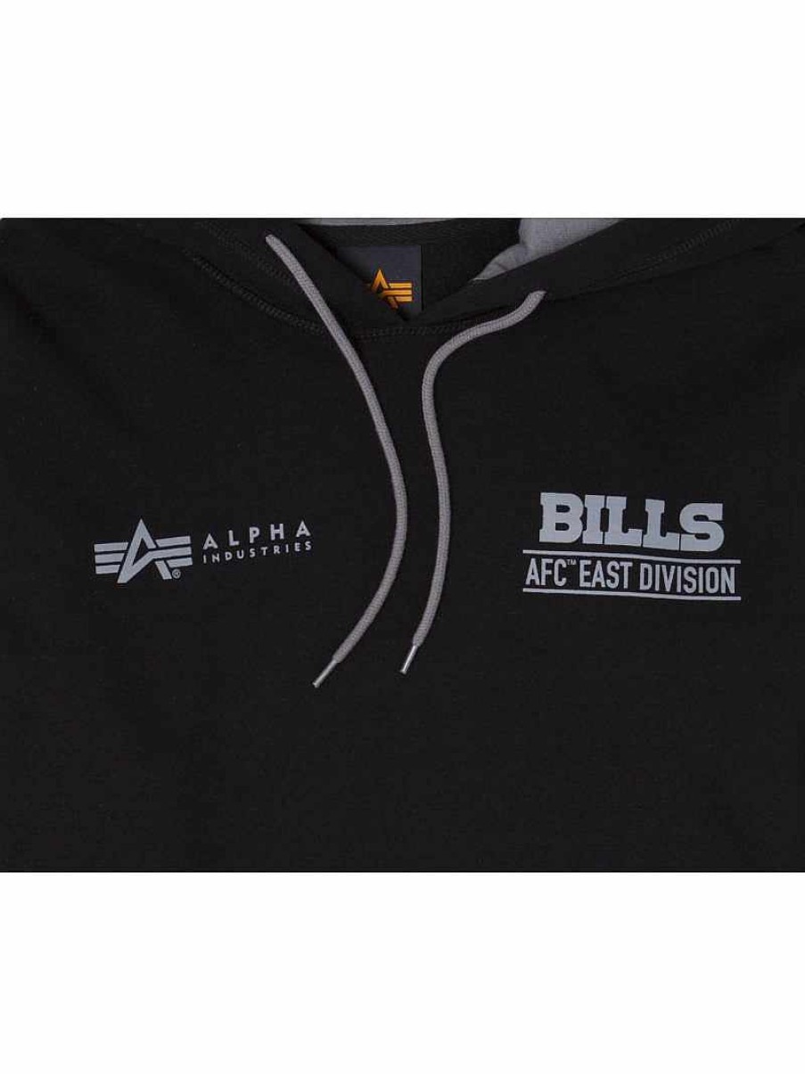 Nfl Alpha Industries Nfl X Alpha X New Era - Hoodies | Buffalo Bills X Alpha X New Era Hoodie Black