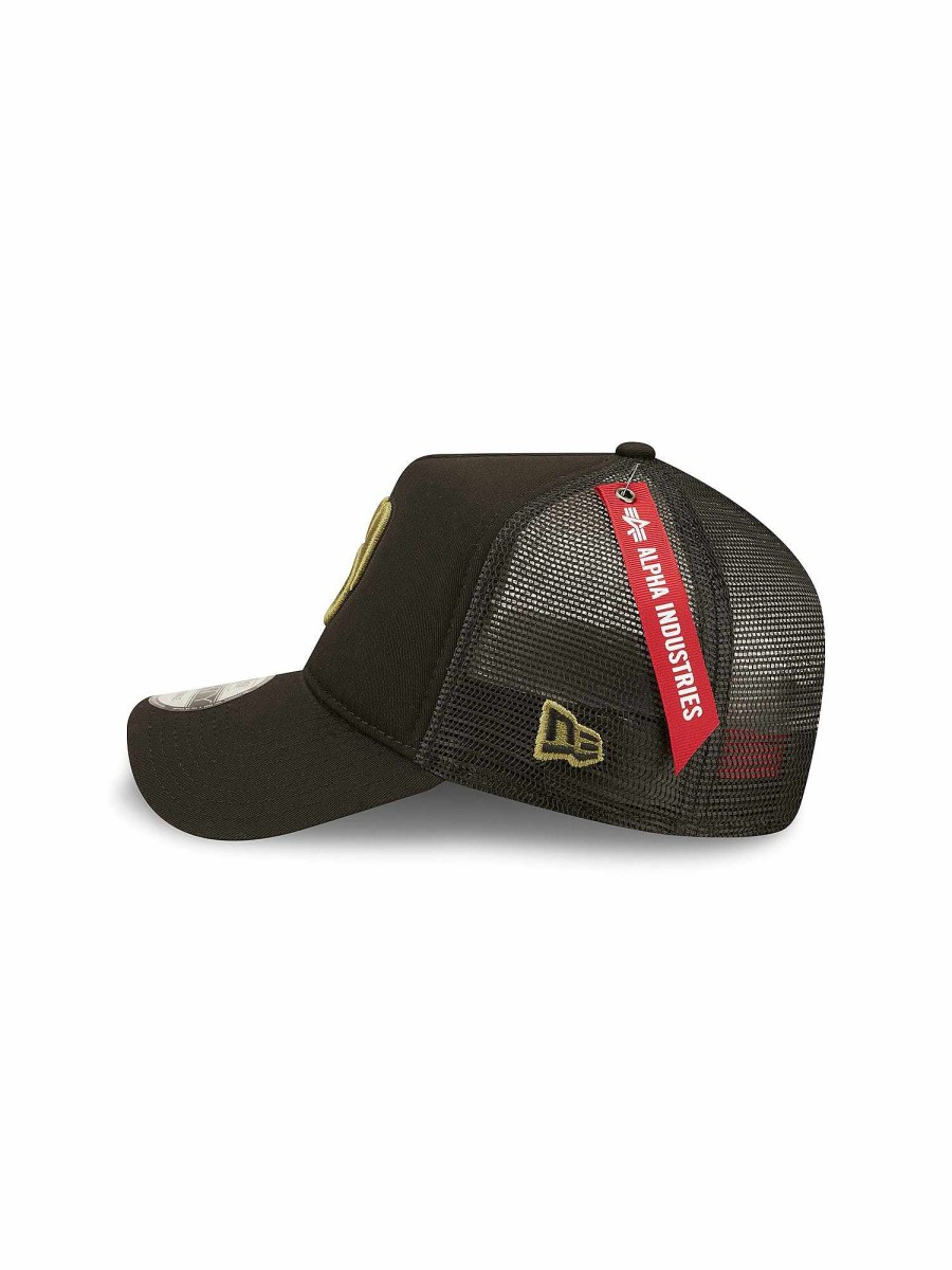Mlb Alpha Industries Mlb X Alpha X New Era - Caps | Milwaukee Brewers X Alpha X New Era 940 Cap Black