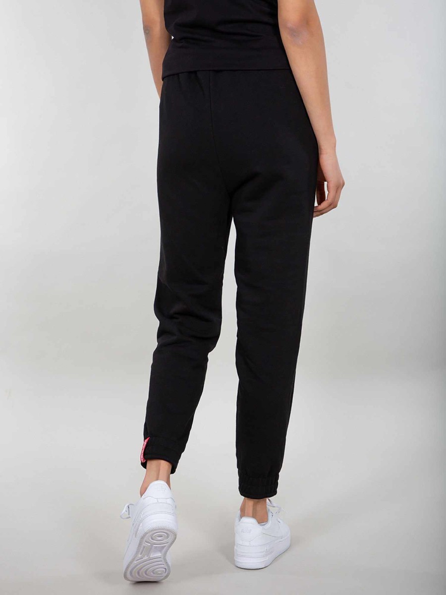 Women Alpha Industries Pants | Basic Jogger Small Logo W Black