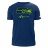 Nfl Alpha Industries Nfl X Alpha X New Era - Tees | Seattle Seahawks X Alpha X New Era T-Shirt Blue