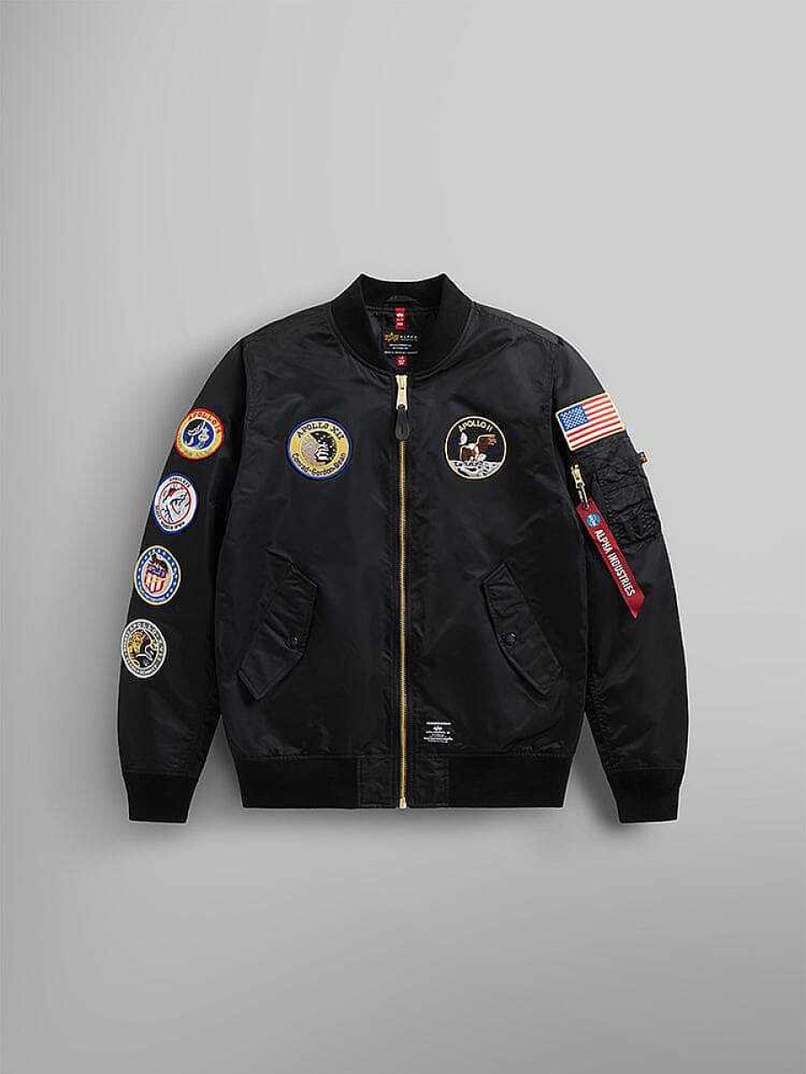 Men Alpha Industries Outerwear | L-2B Apollo Gen Ii Bomber Jacket Black
