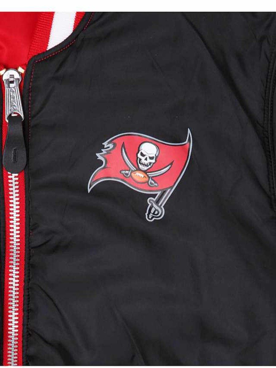 Nfl Alpha Industries Nfl X Alpha X New Era - Bomber Jackets | Tampa Bay Buccaneers X Alpha X New Era Ma-1 Bomber Jacket Speed Red